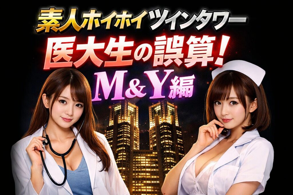 【素人ホイホイツインタワー】医大生の誤算！清楚系JDが乱痴気飲みの果てに堕ちる。M＆Y編